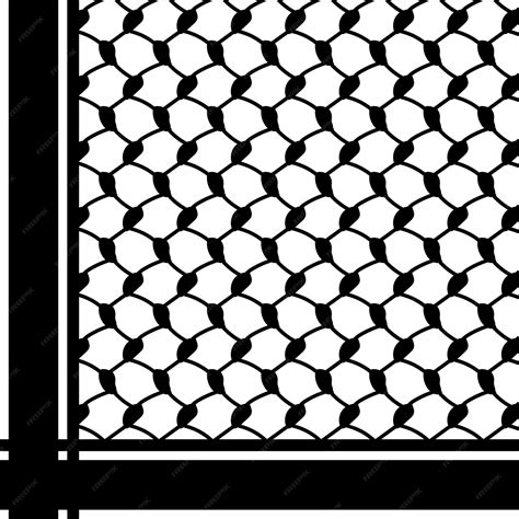 keffiyeh pattern.